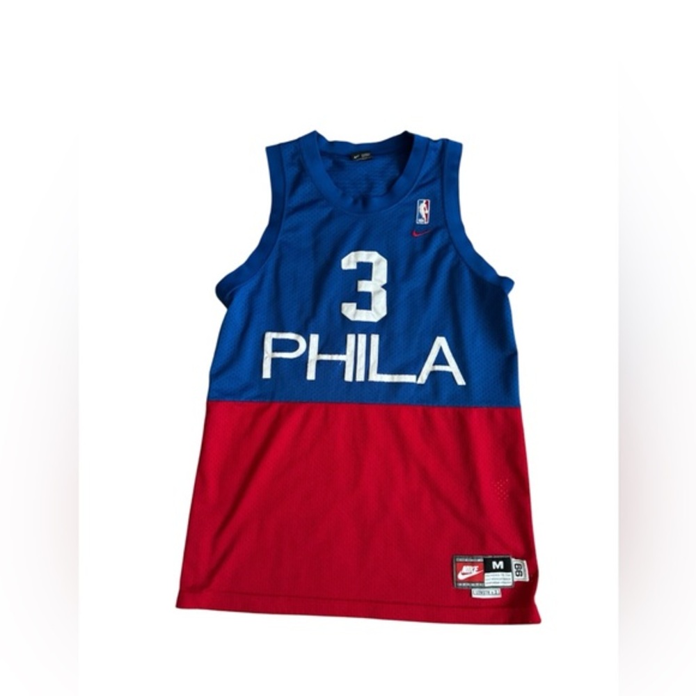 Vintage Nike 1966 Rewind Philadelphia 76ers Allen Iverson 3 Throwback Jersey M